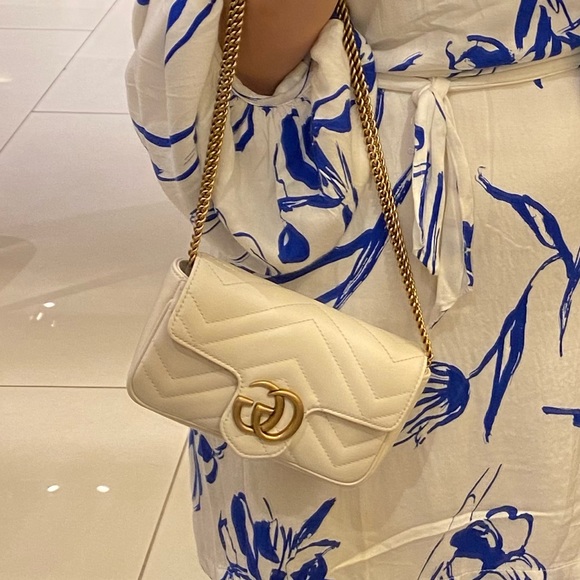 ***SOLD**** Brand new GG Marmont matelassé leather super mini bag - Picture 7 of 10